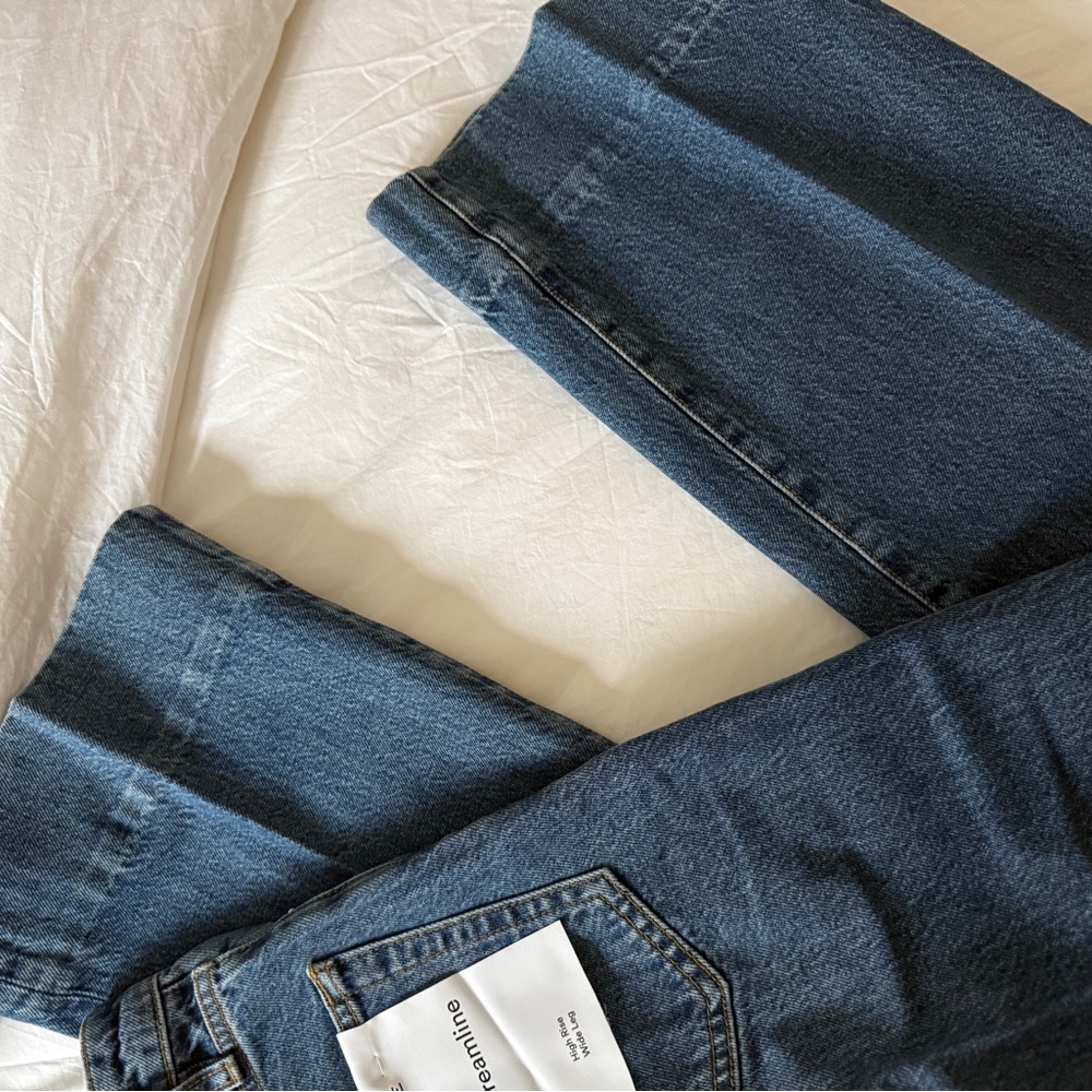 Frame Denim Blue Straight Leg Jeans - Picture 14 of 16